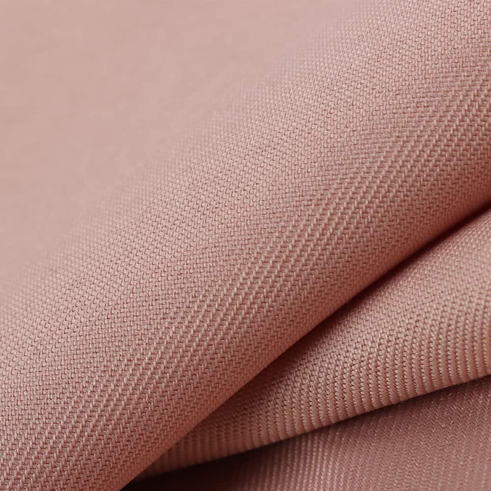 Smooth gabardine fabric with diagonal twill weave
