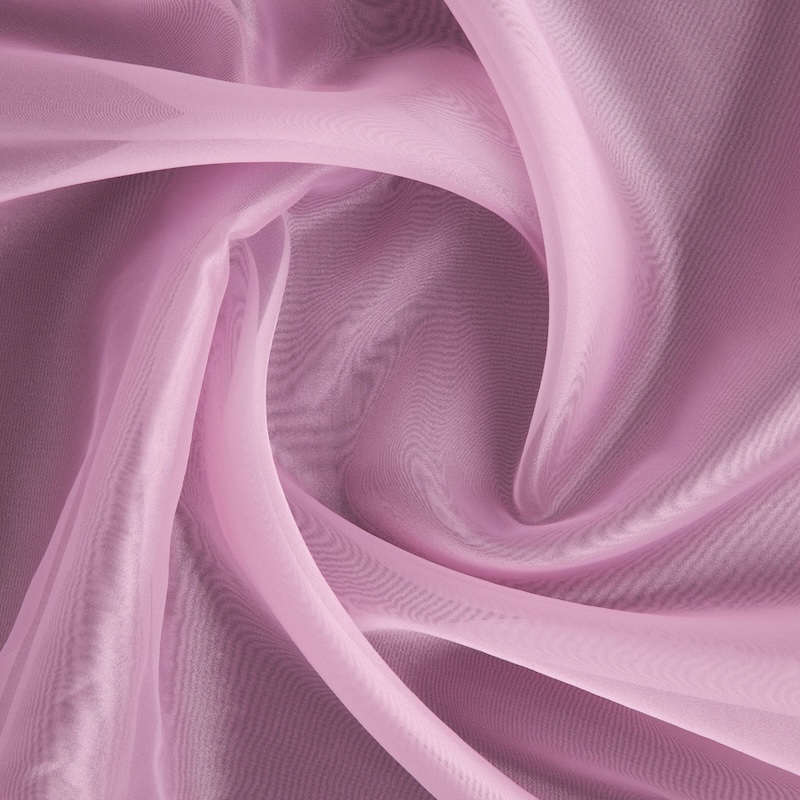 Crisp sheer organza fabric