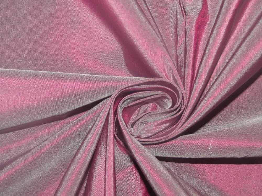 Crisp taffeta fabric with structured folds