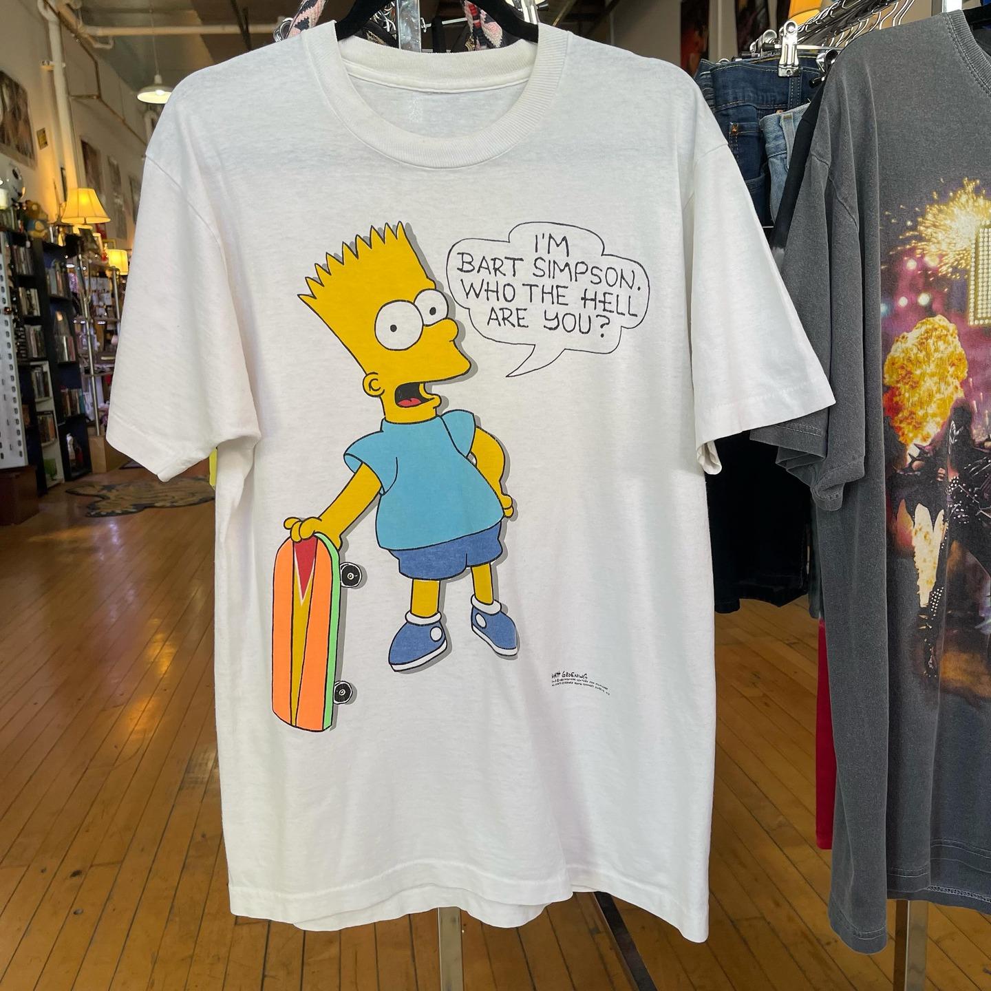 Vintage Bart Simpson t-shirt with skateboard